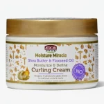 African Pride Moisture Miracle Shea Butter & Flaxseed Oil Curling Cream (12oz)